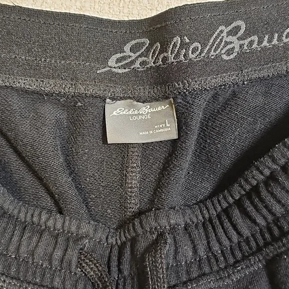 Eddie Bauer Black Jogger Sweatpants with pockets Size Large - Picture 2 of 8